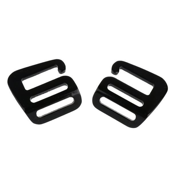 2 Piezas 1 Pulgada G Gancho Hebilla De Correas Al Aire Libre Para Correa De Mochila 25 Mm Negro SM SunniMix Hebilla de cincha de gancho G de 1 pulgada