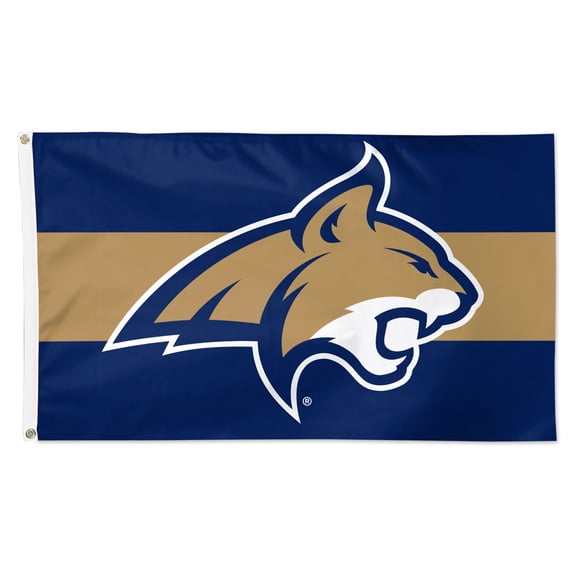 NCAA Montana State Horizontal Stripes 3' x 5' Deluxe Flag