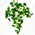 thumbnail image 7 of 1pcs Artificial Hanging Plants Vines Fern Fake Hanging Plant Faux Hanging Flowers Vine Outdoor UV Resistant Plastic Plants Wall Indoor Hanging Baskets Wedding Garland Decor A, 7 of 7