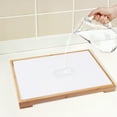 thumbnail image 3 of Unique Bargains Diatomaceous Stone Dish Drying Mat with Dish Drying Rack White, 3 of 6
