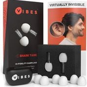 Vibes Reusable Acoustic Filter Low Profile Comfort Fit Noise Reducing Hi-Fidelity Earplugs