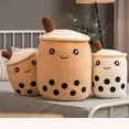 thumbnail image 2 of Bubble Tea Cup Plush Toy Stuffed Food Milk Tea Soft Doll Milk Tea Cup Pillow Cushion Kids Kawaii Toys Girls Gift heqiyong LED, 2 of 2