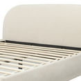 thumbnail image 6 of Jennifer Taylor Home Archie Puffy Grounded Upholstered Platform Bed Oatmeal Light Beige Chenille, 6 of 9