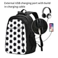 thumbnail image 2 of Balery Soccer Ball Mochila con carga USB para hombre y mujer - Mochila impermeable y antirrobo para laptop con puerto USB para viajes, trabajo, 2 of 7