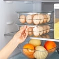 thumbnail image 2 of EDFBUYKRS Transparent Egg Organizer Fridge Storage Transparent Egg Storage For Kitchen Countertop (12 Holes), 2 of 4