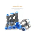 thumbnail image 2 of Unión de tubería de gas recta rápida neumática PU4/6/8/10/12/14/16 mm Unión de dos vías de plástico, 2 of 5