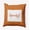 Rust, variant on 16" x 16" Simply Daisy Halloween Spooky Checks Polyester Indoor/Outdoor Pillow, Black Qty 1