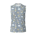 thumbnail image 6 of Lsque Sleep Rabbit Print Men's Cotton Blend Sleeveless Muscle Shirts (S-3XL)- Moisture Wicking, Odor Protection, UPF 30+,XX-Large, 6 of 8