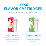 Cirkul 22oz Plastic Water Bottle Starter Kit With Blue Lid + 6 Flavor Cartridges