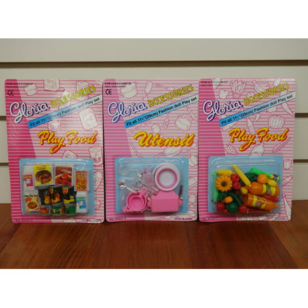 Gloria Utensil and Play Food Accessories for Barbie