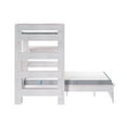 thumbnail image 5 of Farmhouse Twin Over Panel Queen L-Shaped Bunk Bed, White Wash, 5 of 8