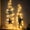 B, variant on Luckky Lighted Wooden Starfish Wall Hanging Decor,Coastal Nautical Beachy Wall Art with Warm LED String Lights,Rustic Wood Seaside Hanging Ornament(With lights:Starfish )