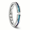 thumbnail image 5 of Edward Mirell Titanium White Sapphire Multicolored Anodized 4mm Band EMR158, 5 of 6