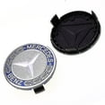 thumbnail image 3 of Auspicious-4 Pcs Embouts de Roue Centrale 75mm Logo de Jante Bleu pour Mercedes Benz, 3 of 3