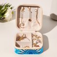 thumbnail image 6 of tie dye Travel Portable Square Jewelry Stand Organizer Storage Box for Rings, Earrings, Necklaces, Bracelets - Suitable for Girls and Women, 6 of 6
