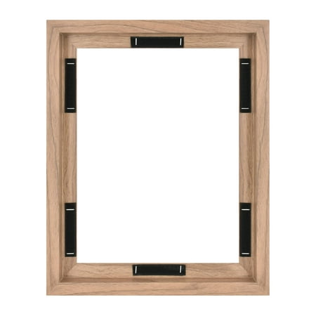 MCS Canvas Float Frames 16x20 Frame, Black Frame for Finished Canvases, Vertical & Horizontal Wall Hanging Large Frame with Adhesive for Canvas Paintings (1-Pack)