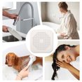 thumbnail image 3 of 2pcs Drain Hair Catcher, 5.5in Square Shower Bathtub Drain Cover, TPR Drain Hair Stopper, Drain Protection Filter with Suction Cups, Tub Sink Drain Strainer Stopper for Bathroom Bathtub Kitchen, 3 of 8