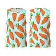 thumbnail image 2 of Gaeub Cartoon Carrot Men's Mesh Basketball Jersey, Quick-Drying Sleeveless Top S-4XL, Loose Muscle Tank Top -4X-Large, 2 of 9