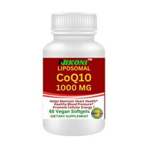 Nikoni Liposomal CoQ10 1000 mg Max. Strength, Energy Supplements, Supports Heart & Brain - 60 Vegan Softgels
