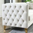 thumbnail image 5 of L-shaped Velvet For Living Spaces, 5 With 3 Cushions, And Fashionable, Classic Design , 82.2-inch Sectional Corner Couch. Built Solid Wood, Soft Foam Cushions. Nailhead Trim. Suited Room, Bedroom,, 5 of 6