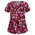 thumbnail image 2 of Heliisoer Hauts pour Femmes, Liquidation d'Été Mode Femme Manches Courtes Col Hauts Uniforme de Travail Blouse Chemise, 2 of 3