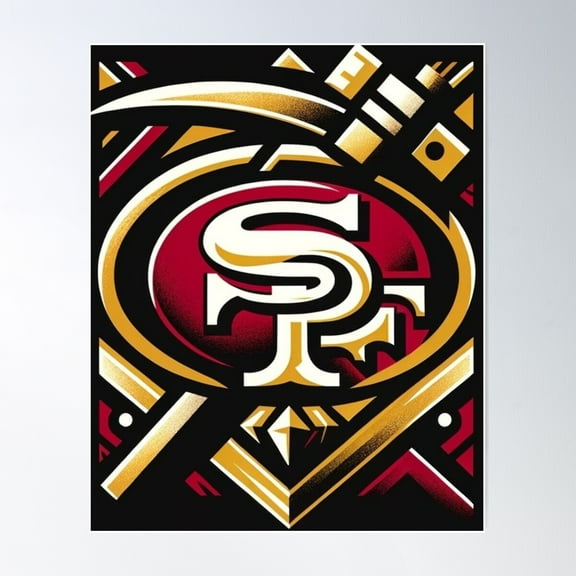 San Francisco 49Ers Poster Wall Art, Modern Wall Decor, 8x12 UNFRAMED
