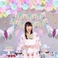 thumbnail image 2 of XJLANTTE 196 Pcs Butterfly Party Decorations - Including Plates, Tablecloth, Balloons, Banner, Stickers, Cups, Wing Set for Birthday Decorations, Fairy Supplies JY-10, 2 of 7