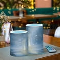 thumbnail image 6 of Set of 2 Flameless Candles Lights with Remote Control Flickering LED Candles Electric Candles for Home Decor Parties Sky Full Of Shooting Stars, 6 of 7