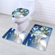 thumbnail image 3 of Fiudx Liquidación de ahorros de invierno Juego de 3 alfombrillas antideslizantes para baño, cortina de ducha navideña, 3 of 3
