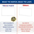 thumbnail image 4 of Whole Parts Refrigerator/Freezer Door Seal Gasket (White) Part# WP4-65151-001 - Replacement & Compatible with Some Amana, Maytag, Crosley and Whirlpool Refrigerators, 4 of 7