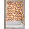 thumbnail image 3 of Maple Leaf Sheer Curtains 72 inches Long, Fall Watercolor Leaves Pastoral Autumn Light Filtering Sheer Window Curtains Rod Pocket Voile Drapes for Bedroom Living Room, 52"W x 72"L 2 Panels, 3 of 7