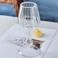 thumbnail image 3 of Transparent Glass Table Lamp Candlestick Holder for Dining Room, 3 of 13