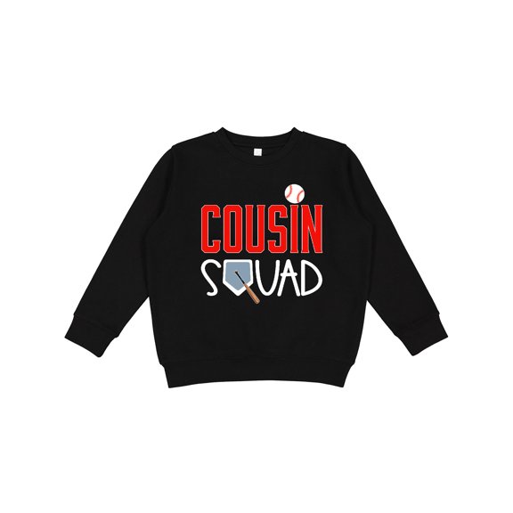 Inktastic Cousin Squad Baseball and Bat Youth Sweatshirt