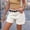 *White, variant on ClodeEU Women's Zip Denim Shorts with Button Flap Pockets,Casual Jean Shorts White,Womens Plus XS