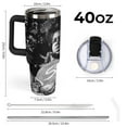 thumbnail image 3 of Rod Wave 40 Oz Tumbler with Handle And Straw Lid Insulated Tumblers Cups with Lids Straws Double Wall Vacuum Stainless Steel Travel Mug, Gifts for Men Women Boys Girls, 3 of 8