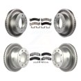 thumbnail image 1 of Transit Auto Front Rear Coated Disc Brake Rotors and Ceramic Pads Kit for Car Chevrolet Express 4500 GMC Savana KGT-102098, 1 of 11