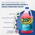 thumbnail image 4 of Zep Concentrated House & Siding Pressure Wash Cleaner – 1 Gallon (Case of 4) ZUVWS128– Removes Dirt & Mildew Stains, 4 of 8