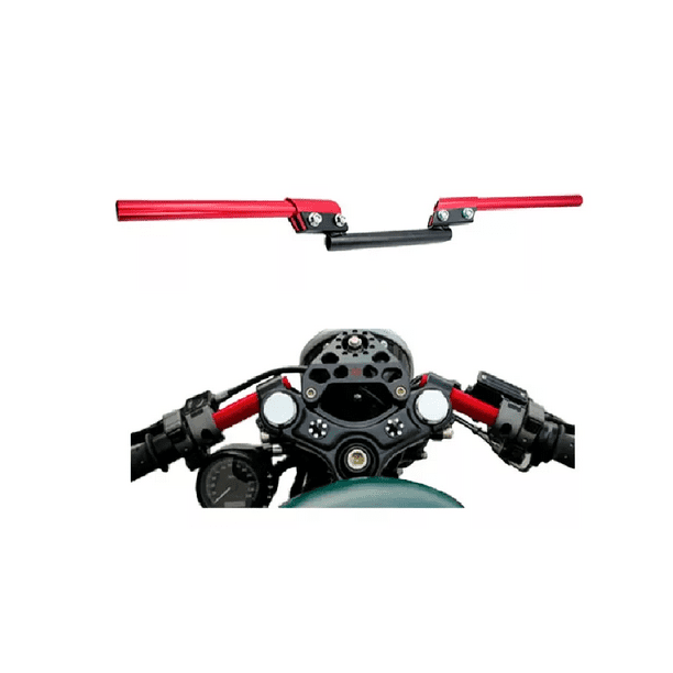 Manubrio Deportivo BELUG Moto Metálico Universal Pzs ROJO