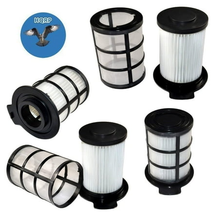 Vax Floor - HQRP Central HEPA Filter (Pack of 4) for Vax Performance 2200T V-091TB, Floor Command V-091FC / Vax Force 10 Super Power V-091SP Vacuum Cleaner + HQRP Coaster