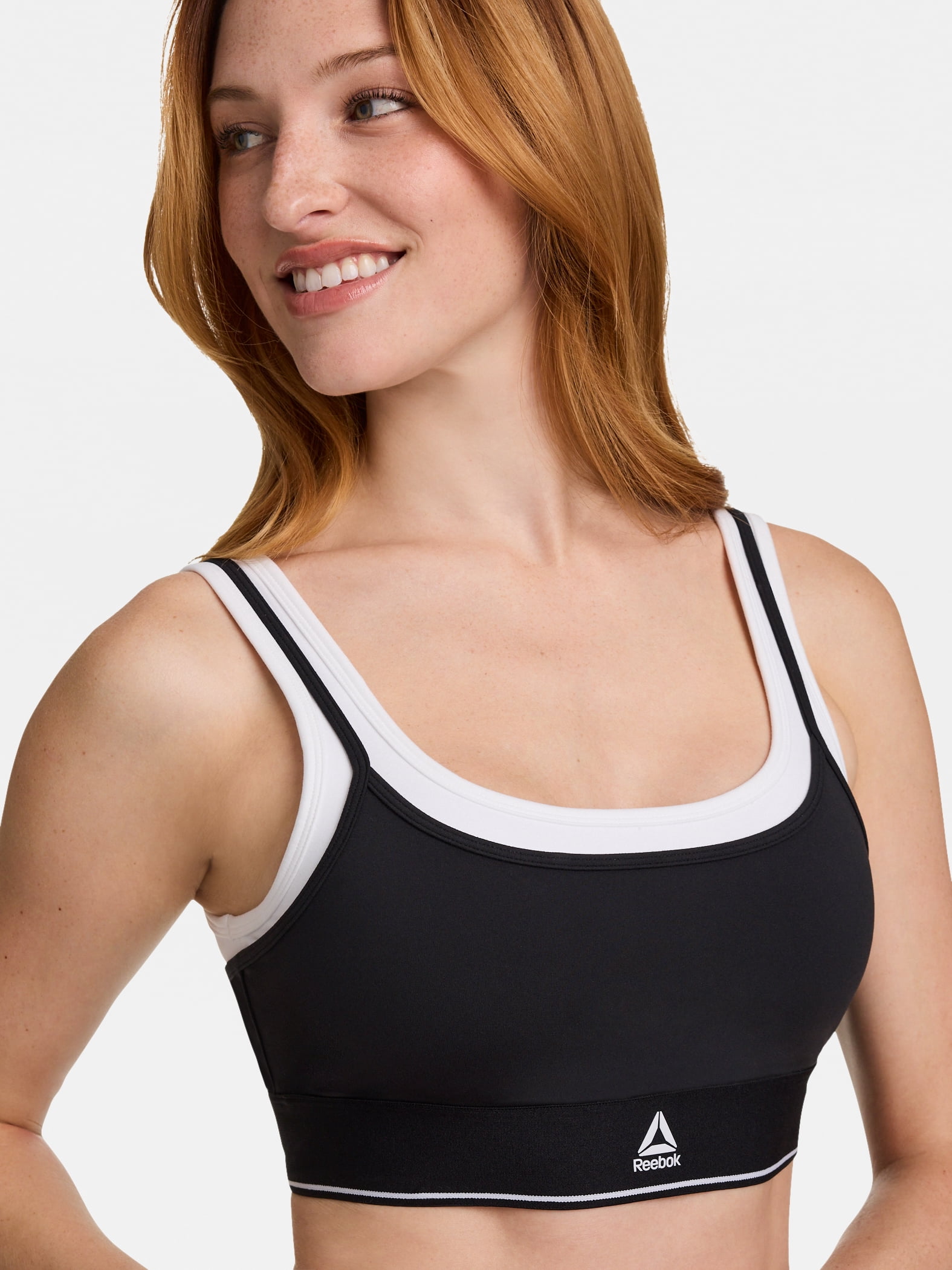 Reebok Women's Horizon Layered Bra Tank with Removable Cups, Sizes XS-XXXL