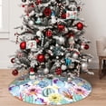 thumbnail image 5 of Picia Cactus Print Christmas Tree Skirt , Christmas Tree Skirt Ornaments for Merry Christmas Holiday Party Decorations Indoor Outdoor-48", 5 of 7