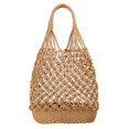 thumbnail image 4 of Bolso de hombro de paja o a mano de Boho para mujer, bolso tejido hueco de marrón Hugo bolsos de hombro de paja para mujer, 4 of 7