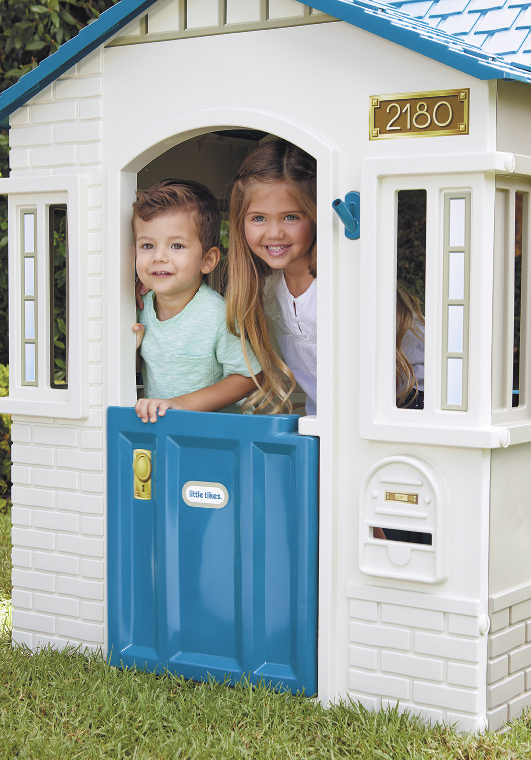 Little Tikes Cape Cottage Pretend Playhouse for Kids, Indoor Outdoor, with Working Door and Windows, for Toddlers Ages 2+ Years, Blue - image 8 of 17