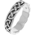 thumbnail image 3 of Jewelry Trends Sterling Silver Endless Celtic Knotwork Band Ring Size 7, 3 of 4