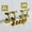 Gold-2L 2R, variant on Gold Closed Electric Bass Tuning Pegs Left & Right Tuners Set for 3L 3R/2L 3R/3L 2R/2L 2R String Configuration Bass Guitar