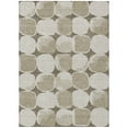 thumbnail image 2 of Addison Rugs Chantille Indoor/Outdoor Transitional Circles Taupe Washable Rectangle Rug, 8' x 10', 2 of 6