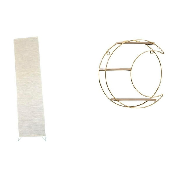 Pantalla De Lámpara De Pie Para Sala De Estar Con Estante De Metal De Tres Niveles Para Colgar En La Pared, Multifuncional, Ahorra Espacio, Moderna Y Decorativa, Para Coleccionables, Trofeos.