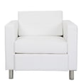thumbnail image 2 of Chaise Atlantic avec Station de Recharge Simple en Tissu Dillon Snow White, 2 of 4