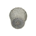 thumbnail image 5 of Household Essentials Wicker Waste Basket, Willow Weave Painted Distressed Gray, Includes Plastic Liner, Great as a Waste Basket or Decorative Planter, Gray, 5 of 5