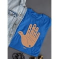 thumbnail image 3 of Astro Palmistry - Zodiac Hand Emoji Art Design Women's T-shirt, 3 of 4